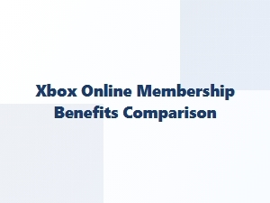 Xbox Online Membership Benefits Compared