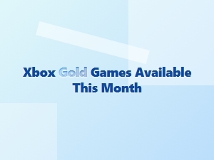 Xbox Gold Games Available This Month